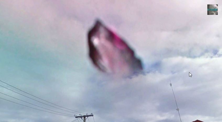 paarse ufo google maps