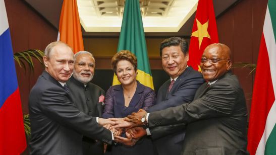 RUSSIA, INDIA, BRAZIL, CHINA, SOUTH AFRICA = BRICS!